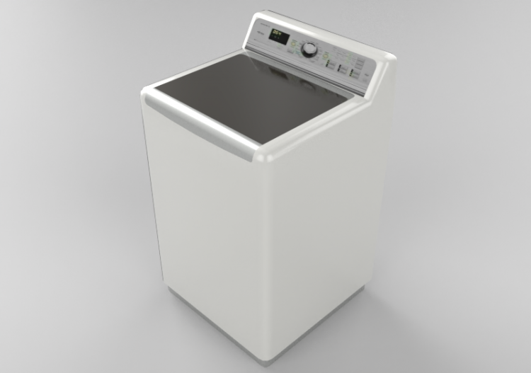 Electroménagers 3D - Machine à laver avec chargement depuis...