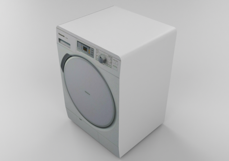 Electrodomésticos 3D - Secadora de carga frontal 60x55x85cm...