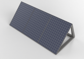 3D-Photovoltaik - Photovoltaik-Module - 1324 mm x 982 mm - Befestigungskit
