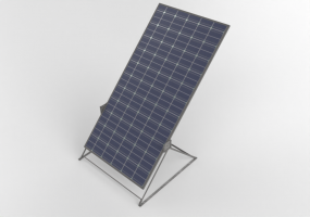 3D-Photovoltaik - Photovoltaik-Module für Flachdächer - 1645mm x 990 mm mit Montage-Kit