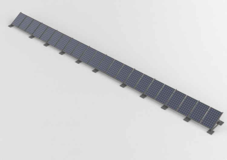 Fotovoltaico 3D - Módulos fotovoltaicos para prados - 1324...