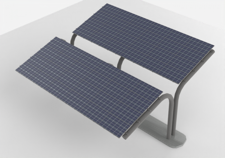 3D-Photovoltaik - Photovoltaik-Module mit Unterstützung -...