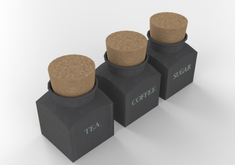 Pans and Containers 3D - Spices container - ACCA software
