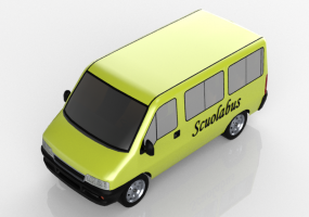 3D Autos - Schulbus Fiat Ducato