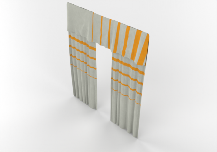 Accessori 3D - Tenda in tessuto doppia - ACCA software