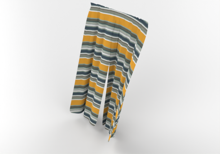 Accesorios 3D - Cortina de tela doble - ACCA software