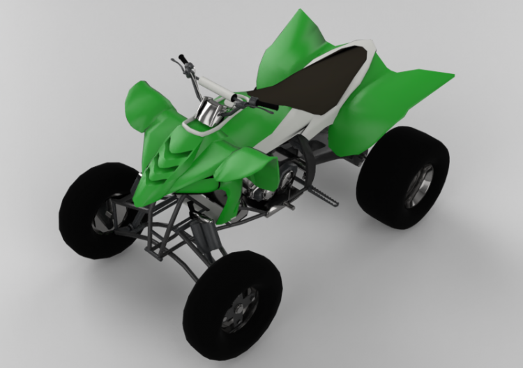 Motocicletas e bicicletas 3D - Motoquatros - ACCA software
