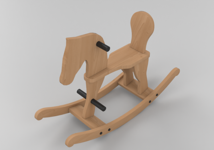 3D Spielzeug - Schaukelstuhl - ACCA software