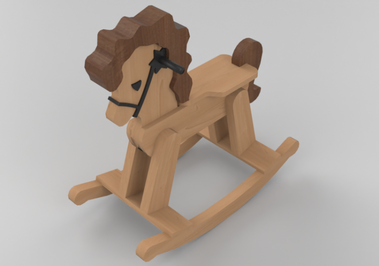 3D Spielzeug - Schaukelstuhl - ACCA software