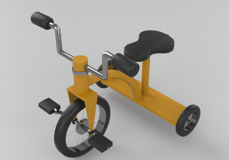 3D Toys - Toy Tricycle - ACCA software