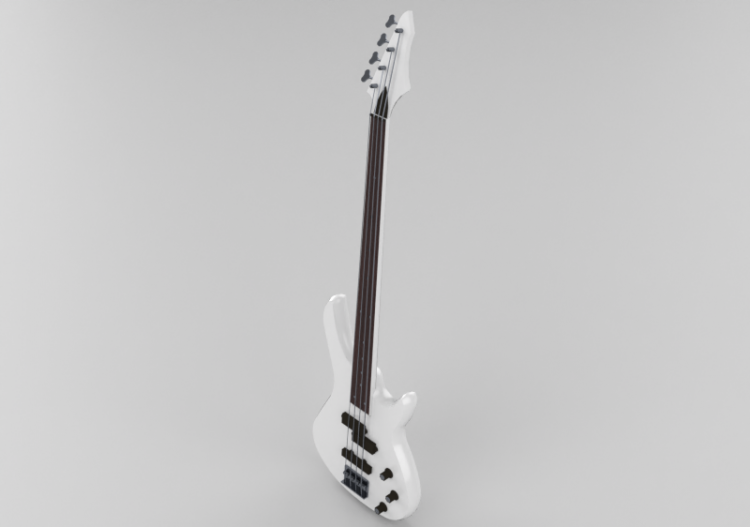 Instrumentos Musicales 3D - Bajo eléctrico - ACCA software