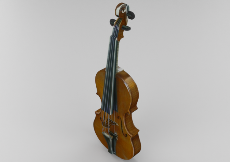 Instrumentos Musicales 3D - Violoncelo - ACCA software