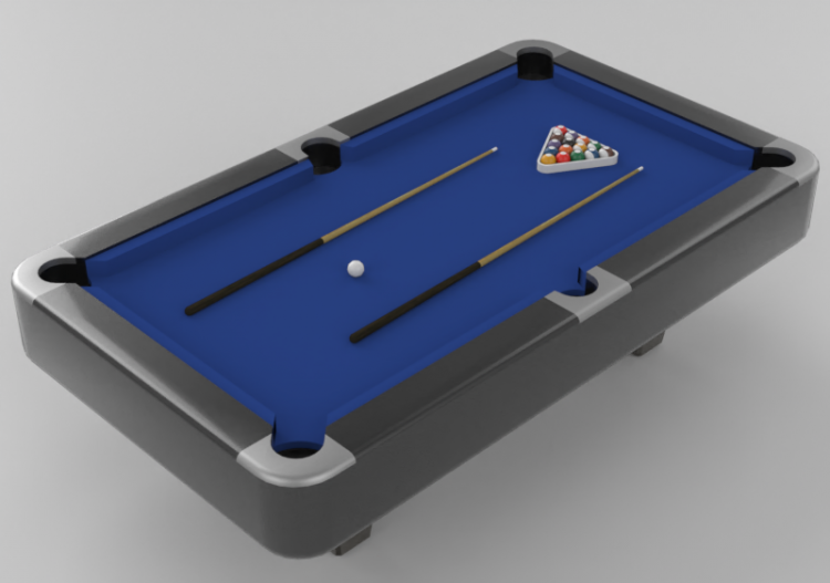 3D Gaming gear - Snooker table - ACCA software