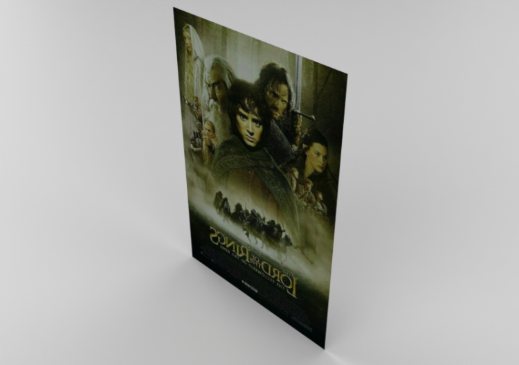 3D Prints - Lord of the Rings Poster - ACCA software