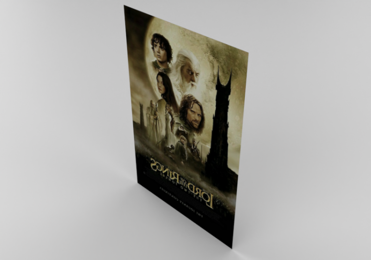 Impressões 3D - Poster O Senhor Dos Anéis - ACCA software