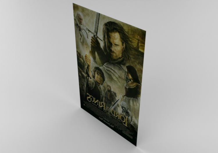 3D Prints - Lord of the Rings Poster - ACCA software