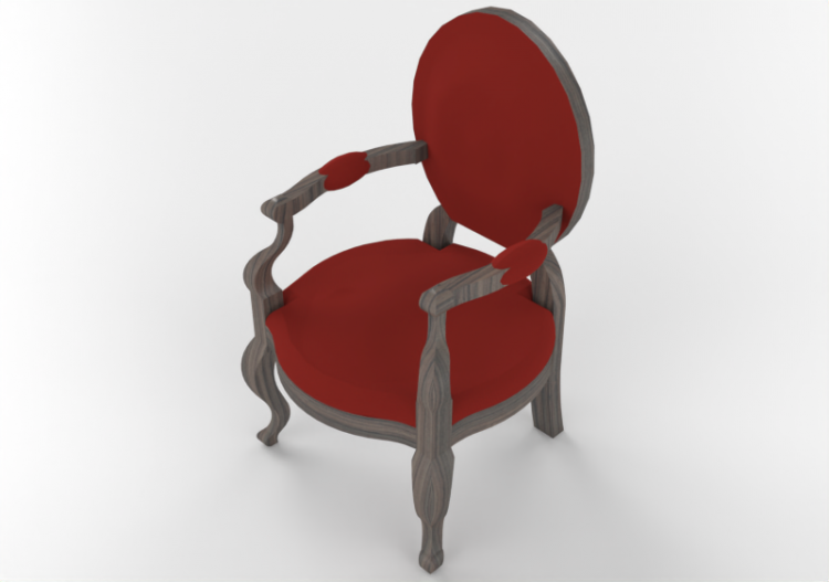3D Stühle - Viktorianischer Stuhl - ACCA software