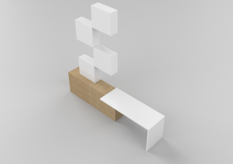 Parois équipées 3D - Meuble moderne - ACCA software