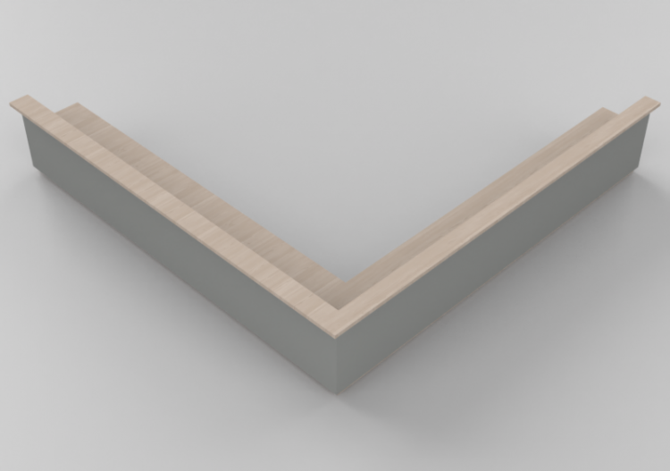 Móveis 3D - Balcão de biblioteca - ACCA software