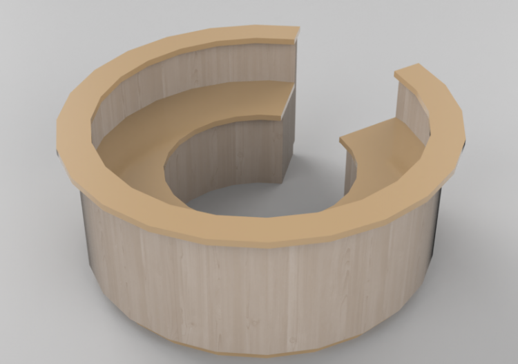 Móveis 3D - Balcão de recepção - ACCA software