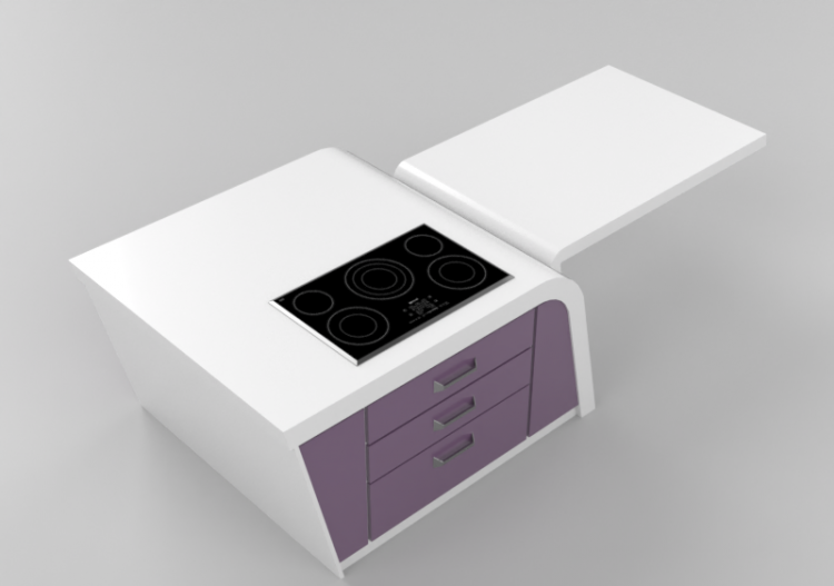 Cucine 3D - Mobile a isola da cucina - ACCA software