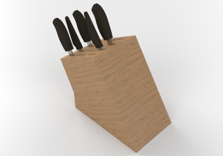 3D Zubehör - Messerblock - ACCA software