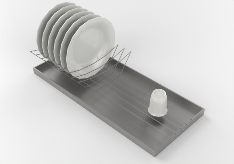 3D Accessories - Dish drainer cabinet - ACCA software
