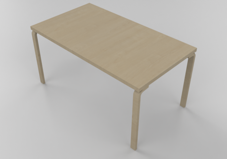 办公桌 - Wooden desk - ACCA software