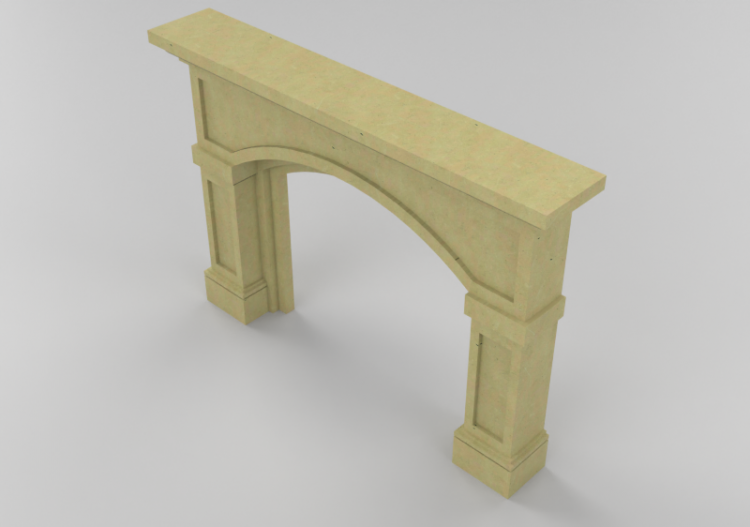 Camini 3D - Rivestimento per camino classico - ACCA...