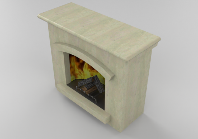 3D Kamine und Schornsteine - Stein-Kamin - ACCA software