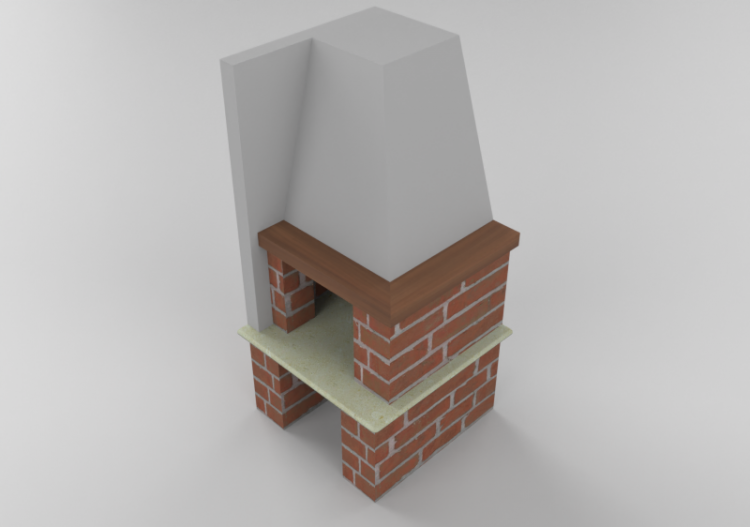 Camini 3D - Caminetto rustico - ACCA software