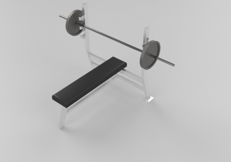 Fitness 3D - Banc plat Banc plat - ACCA software