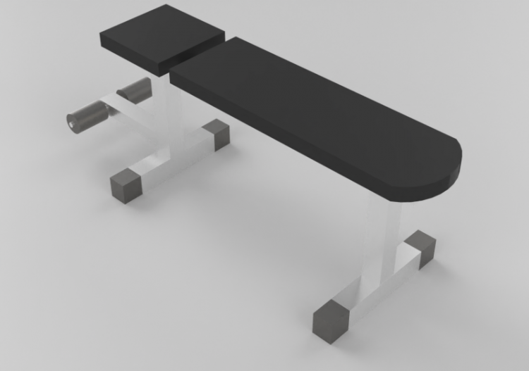 Fitness 3D - Banco plano - ACCA software