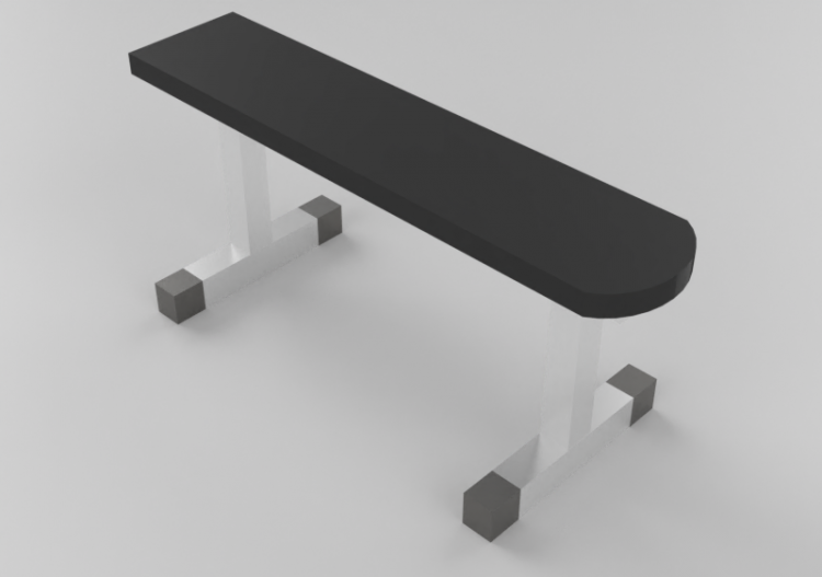 Fitness 3D - Banco plano - ACCA software