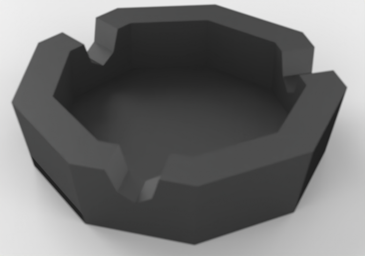 Accessoires 3D - Cendrier - ACCA software