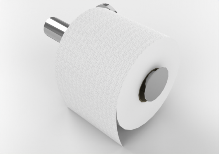 Acessórios 3D - Rolo de papel higiênico - ACCA software