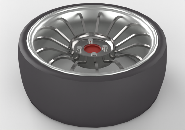 3D Models - Car tyre - ACCA software