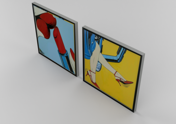 3d paintings - living room painting - - kare - 37198