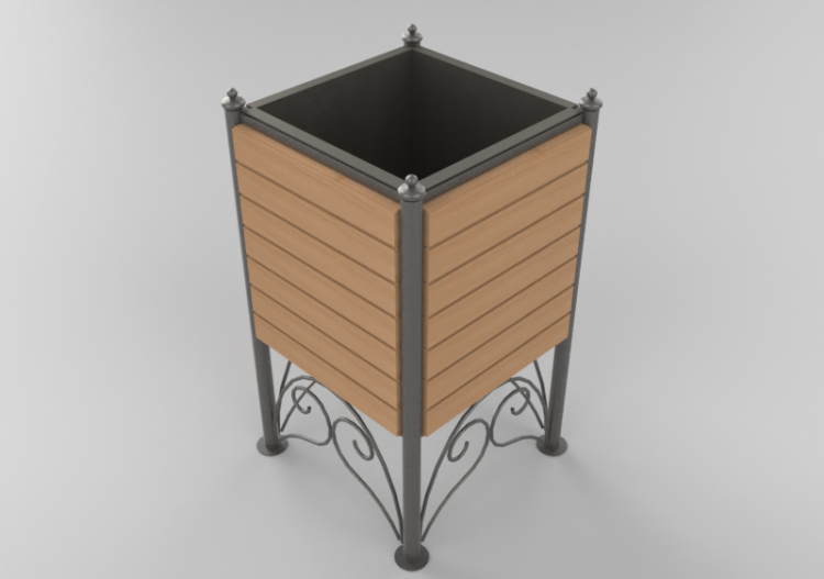 Acessórios 3D - Cesto de lixo - Hobbyka - Flora - ACCA...