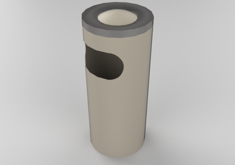 Accesorios 3D - Cubo de basura con cenicero - Hobbyka -...
