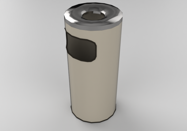 Accesorios 3D - Cubo de basura con cenicero - Hobbyka -...