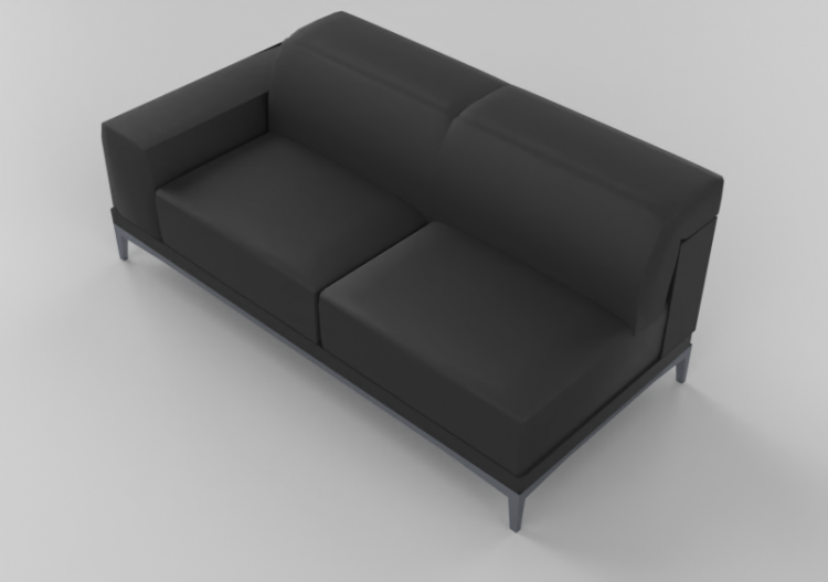 Sofás 3D - Sofá dois lugares - Natuzzi - Borghese - 2826 -...