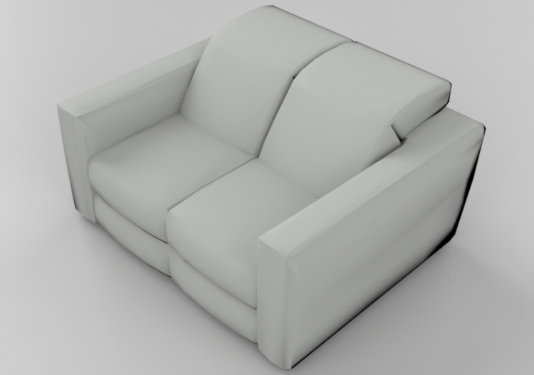 Sofás 3D - Sofá dois lugares - Natuzzi - Brio - 2761 - ACCA...