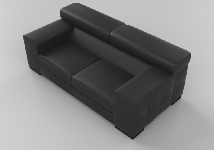 Sofás 3D - Sofá dois lugares - Natuzzi - Nicolaus - 2402 -...