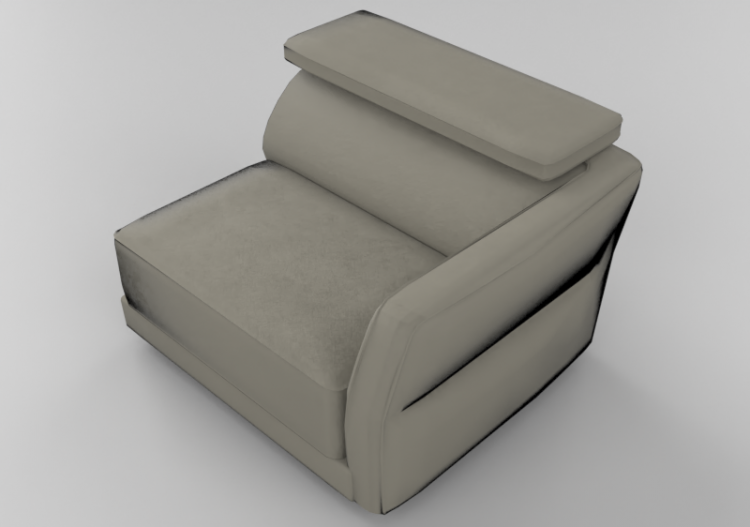 Poltronas y Sofás 3D - Sofá dos plazas - Natuzzi - Notturno...
