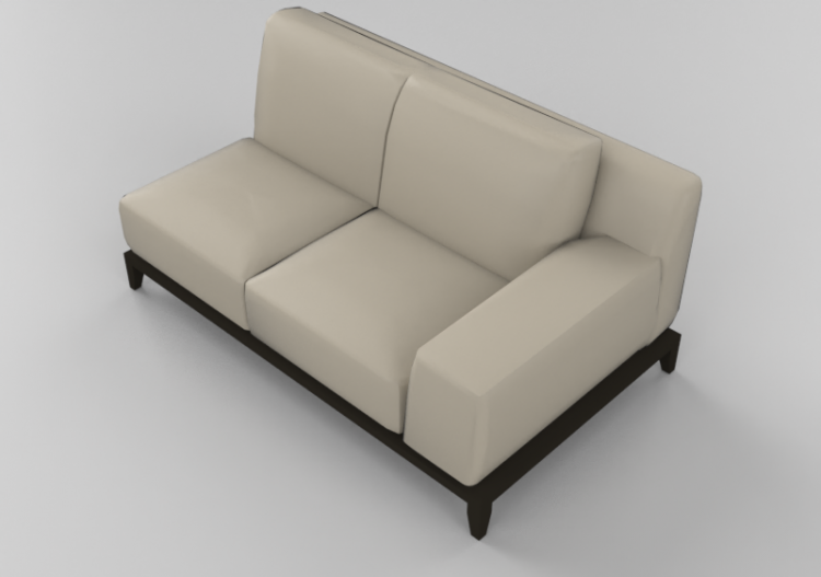 Poltronas y Sofás 3D - Sofá dos plazas - Natuzzi - Opera -...