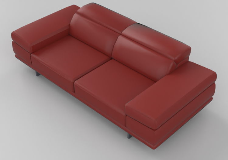 3D Sessel und Sofas - Sofa 2-Sitzer - Natuzzi - Preludio -...
