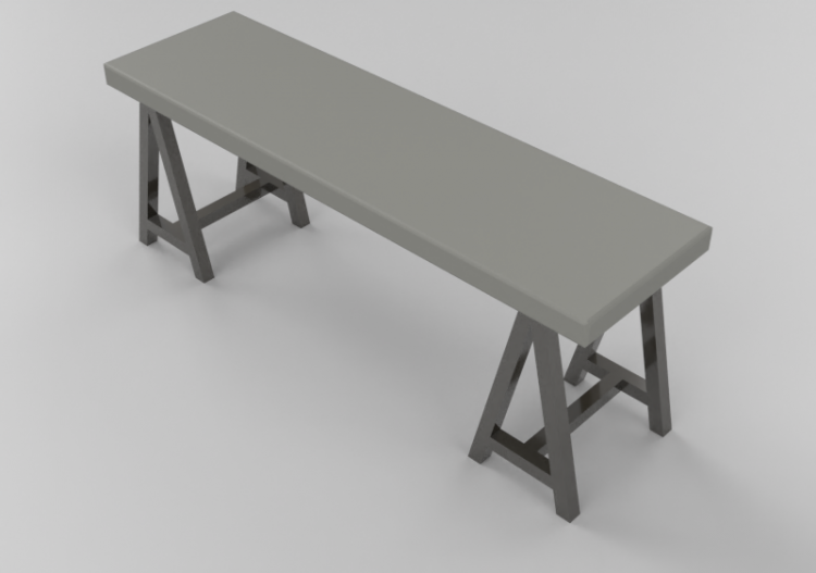 3D Tables - Rectangular table - Sierra - Brasilidades -...