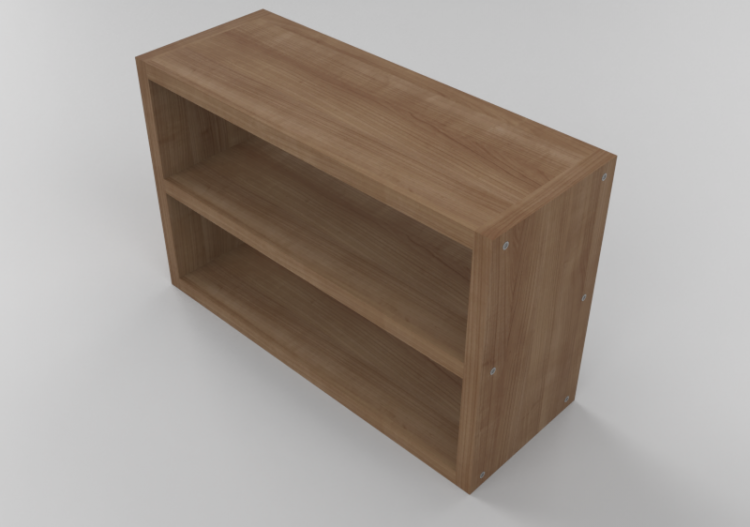 3D Bücherregal und Behälter - Regal mit Fächern - Sierra -...