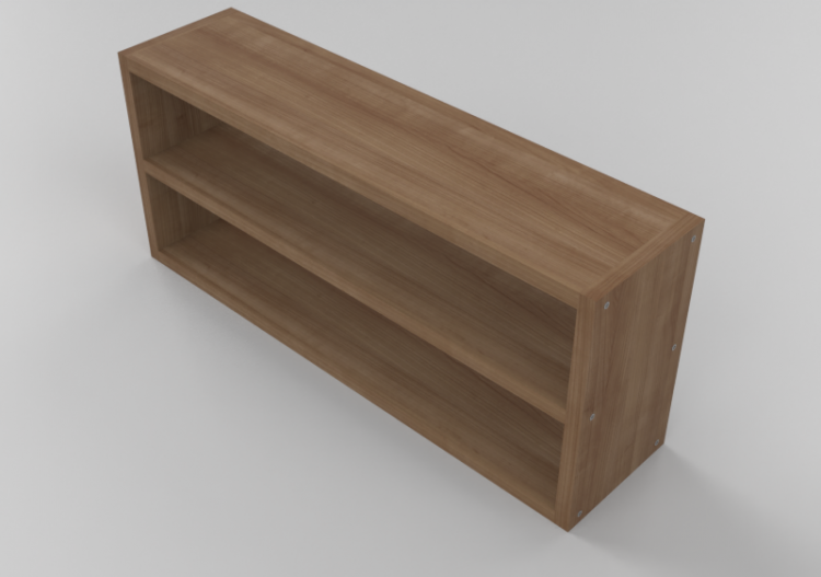 Bibliothèque 3D - Meuble avec étagères - Sierra -...